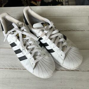 Adidas White and Black Sneakers